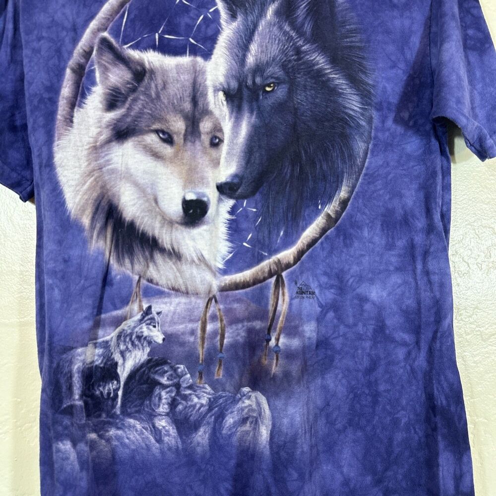 The Mountain Men’s M Purple Wolf Dreamcatcher T Shirt Y2K Jen Philpot 2011